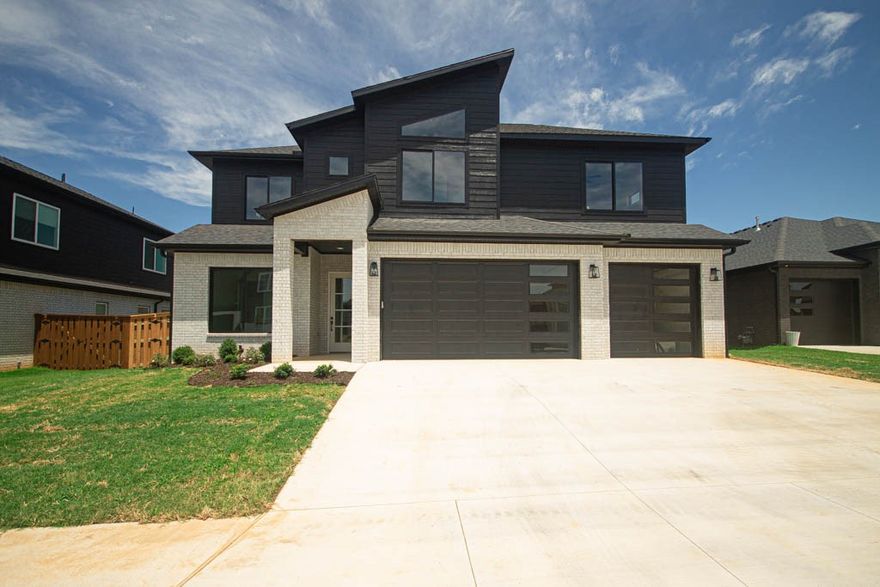 New construction modern home in sought after community of Aurora. Enjoy the stunning living room with custom beams, tiled linear fireplace, tons of light streaming through ample amount of windows and open floorplan. Kitchen features large island, stainless steel appliances, gas cooktop, pot filler, quartz countertops, custom cabinets, double ovens, massive walk in pantry and storage! Home also features a Secondary bedroom on the main level. Spacious, private master bedroom with LVP flooring and accent wall and luxurious master bathroom. Master bath with double sinks, storage, walk-in tile shower with rain head & stand alone soaking tub. Upstairs features three large bedrooms with walk in closets and a bonus room with wet bar. Covered patio overlooking the large fully fenced lot perfect for entertaining! Aurora residents have access to TONS of community amenities. Adult pool, family pool, bike repair station, dog park, elevate fitness course, sports court, open air clubhouse and playground! Internet included in POA!