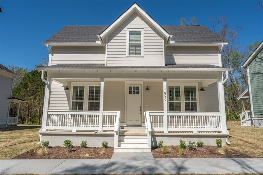 Beautiful, new 2 BR/1.5 BA home features easy living with the open first floor living/dining/kitchen area, plus half bath and mudroom/pantry. The two upstairs bedrooms feature walk-in closets and a shared bath, plus linen closet. Luxury vinyl plank throughout. Willow Bend features green spaces with sidewalks and tree-lined streets to encourage walking and neighborhood connections. Owner occupancy is required in this subdivision, however HOA will allow parents to purchase homes for their kids, or investors doing longer term (12 mo or more) rentals. Interior photos are pulled from a previous build of the same floor plan, and colors/materials on inside may differ. Agent owned.