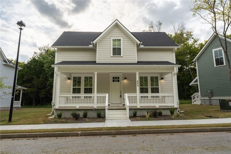 Beautiful, new 2 BR/1.5 BA home features easy living with the open first floor living/dining/kitchen area, plus half bath and mudroom/pantry. The two upstairs bedrooms feature walk-in closets and a shared bath, plus linen closet. Luxury vinyl plank throughout. Willow Bend features green spaces with sidewalks and tree-lined streets to encourage walking and neighborhood connections. Owner occupancy is required in this subdivision, however HOA will allow parents to purchase homes for their kids, or investors doing longer term (12 mo or more) rentals. Interior photos are pulled from a previous build of the same floor plan, and colors/materials on inside may differ. Agent owned.