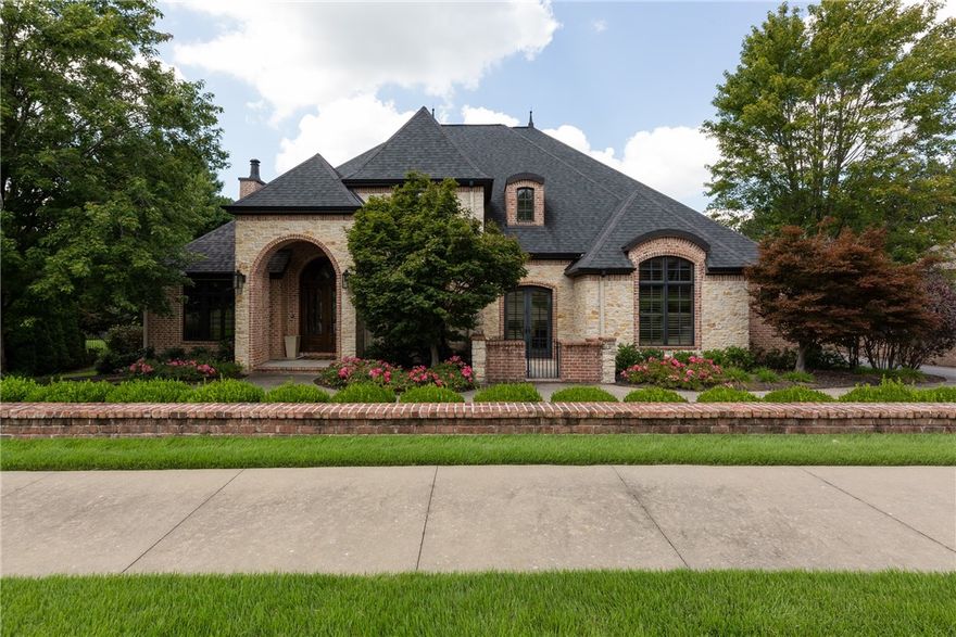 Welcome to the epitome of European elegance and modern luxury! Nestled within the exclusive prestigious gated community of Clear Creek, this exquisite 5-bedroom, 4-full bath, 2-half bath residence is a true masterpiece. Home features include beautiful wood details throughout, formal dining, formal living, wood burning fireplace in family room, and Butler’s Pantry. Gourmet Kitchen boasts granite countertops, island, and stainless appliances and opens to family room, making it perfect for guests and entertaining. Primary suite is on the main level and features French doors that open to front courtyard and a stunning private bath with jetted tub and walk-in shower. Home offers the perfect haven with a spacious media room with wet bar, and a bonus room that offers versatile possibilities. All bedrooms have access to private bath, and second bedroom downstairs has en suite bath that can double as a pool bath. Venture outside, a resort-like oasis awaits. Gunite saltwater pool glistens under the sun.