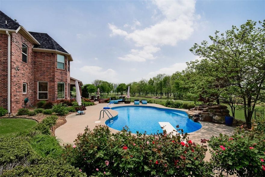 Shadow Valley Dream House Alert! Nestled in a Cul-de-Sac w/Legendary Lush Views of the Golf Course on more than 1/2 an acre, Happily Enjoyed from your Private, In-ground Pool! New Roof in 2019! 4-5 Bedrooms - Your Choice! 4 1/2 baths; Full-scale Laundry Rooms on BOTH levels! Updates Throughout - Paint, Lighting, Kitchen Backsplash, Hardwood Flooring in Master Suite, Coffered Ceilings & Wainscotting in Formal Dining. Upstairs: 3 bedrooms (1 en suite), 1 connected by a shared bath & Bonus!! Other "wing" of the upstairs level has 3 bonus rooms w/closets that could easily function as an in-law or teen suite if desired w/a space for exercise/crafts/homework, for sleep & for small living/playroom & convenient access to bath, shower & laundry room- must see! Master Suite offers an Unbelievable Master Closet w/Built-in Desk & plenty of Thoughtfully Designed Storage! 3 1/2 car Garage w/workshop AND separate Golf Cart Garage Lift Offers Bountiful Possibilities! Dining Rm Light does not convey.