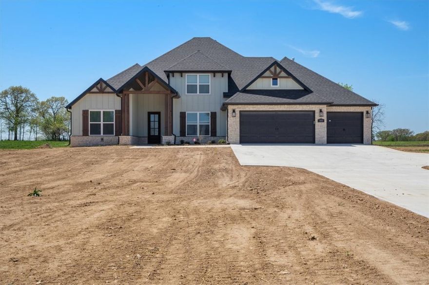 Welcome Home to Tuscany in Centerton! Located within minutes to schools and its iconic stone wall; the Tuscany subdivision includes a pool, clubhouse, and basketball court. The Cash Plan with its four bedrooms, two full bathrooms, and powder bath boasts so many details that will WOW! The large entry with open stair rail and built-in bench welcomes guests, then leads them to a bright and airy living room. The open kitchen with a large island makes entertaining a breeze. Large pantry, walk-in closets, soft close cabinets, shiplap accents and covered patio are just a few of the many extras! Come see for yourself! Fence, Blinds & Gutters included.