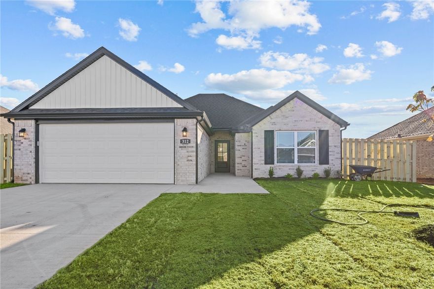 Welcome to the Osage—a spacious, thoughtfully designed one-story ranch-style home created with family in mind. Offering 1,567 square feet of well-utilized living space, this versatile floor plan includes four bedrooms, two bathrooms, and a finished two-car garage. As the only home in our Cottage Line to feature four bedrooms, the Osage stands out for its affordability, flexibility, and functionality. Whether you need an additional bedroom, a dedicated home office, or a playroom for the kids, this layout adapts to your needs with ease. At the heart of the Osage is an open-concept living area, seamlessly connecting the kitchen, dining, and living rooms—all with direct access to a spacious covered back patio. It's the ideal setting for everything from holiday gatherings and game day cookouts, to cozy movie nights with the family. Whatever the occasion, the Osage delivers comfort, convenience, and style—inside and out.