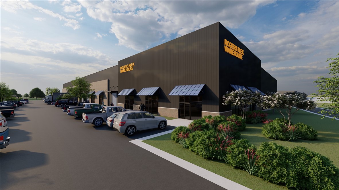 Future Warehouse Flex space for lease with quick access to Highway 62 near the N 13th Street and W Easy Street intersection in Rogers, Arkansas. Proposed 66,000-square-foot industrial warehouse building includes several loading docks with access from N 13th Street within 3.0 miles of I-49. New development in established industrial warehouse corridor near W Hudson Road. 10,000 to 50,000 square feet available