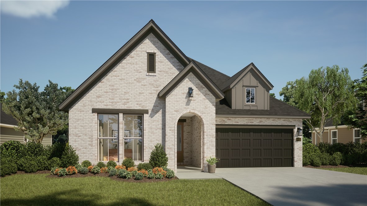 Beautiful 3 Bedroom 2 Full Bath Brick Home with many extras including 3 CM Quartz Island and Perimeter.
Master Bedroom Extension, Enlarged Covered Patio with Ceiling Fan, Cased Windows Throughout and 2" Faux Wood Blinds. Picture Shown is an Artist Rendering and is not the Actual House. All Colors May vary