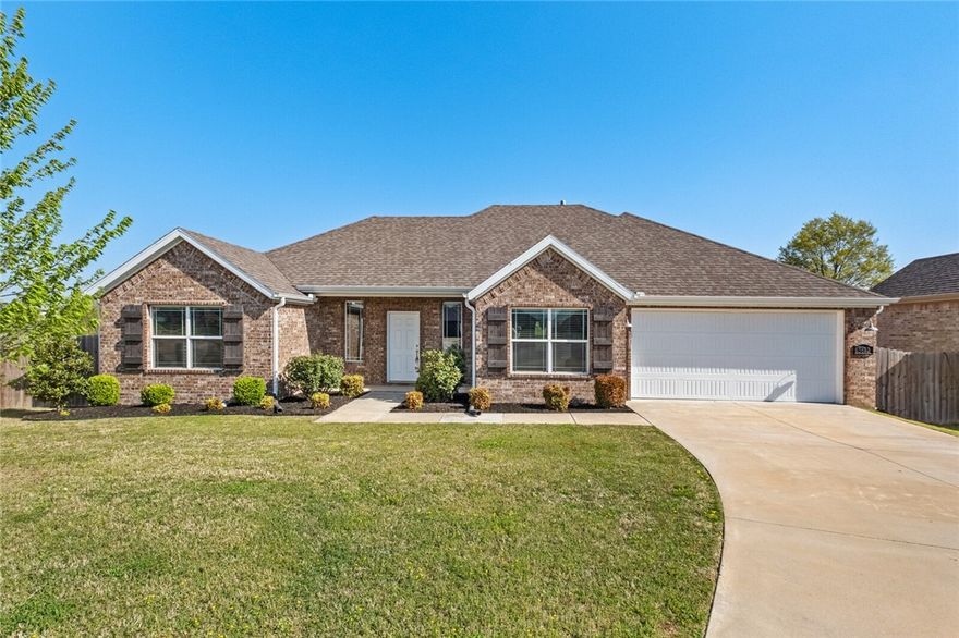 Don’t miss your chance to own this beautifully maintained, move-in-ready 3-bedroom, 2-bath home nestled in the quiet cul-de-sac community of Woodridge! Thoughtfully designed with an open-concept layout, it features a spacious living area, kitchen, and breakfast nook—plus a flexible space perfect for a formal dining room or home office.

The private primary suite boasts a vaulted ceiling, an ensuite with walk-in shower and dual-sink vanity, and an oversized walk-in closet. Two additional bedrooms offer generous storage, and the kitchen includes ample counter space and a convenient pantry.

Step outside to a covered patio and fully fenced backyard with no rear neighbors—just peaceful green space views. A 2-car garage and extended driveway provide plenty of parking.

Ideally located near shopping, dining, schools, and just minutes from I-49—this home is the total package. Schedule your private tour today! 

Owner is a licensed real estate agent.