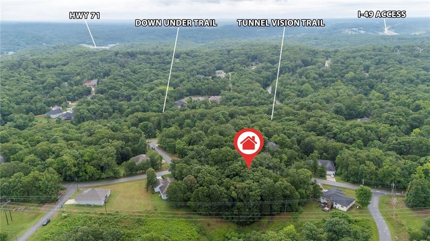 Great lot with easy access to town and trails. Down Under Trail, Tunnel Vision Trail and the Bike Lift are near this site.