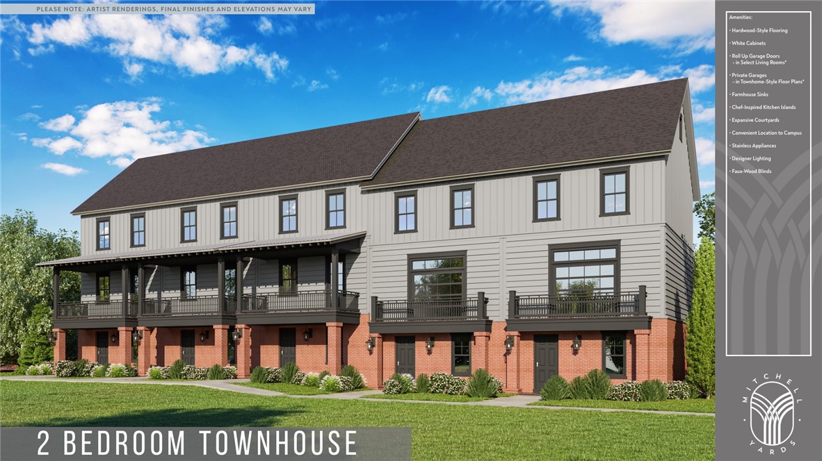 Opening Fall 2022! Mitchell Yards, a cottage and townhome community, is located near the heart of University of Arkansas' campus. Located one mile from Donald W. Reynolds Razorback Stadium and the heart of campus, Mitchell Yards is the perfect location to call home! Our expansive courtyards, spacious floor plans and open concept designs are designed with YOU in mind!