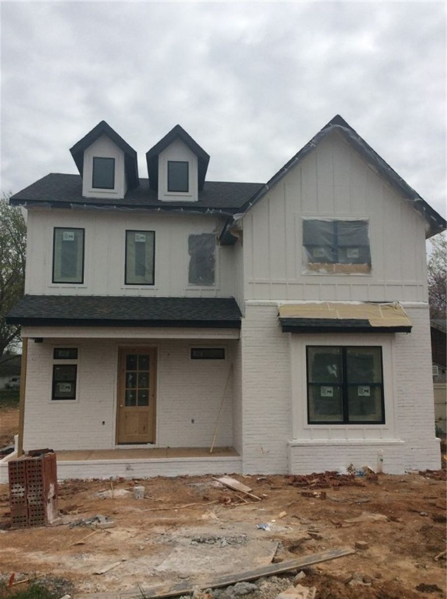 New construction walking distance to the Square! High ends finishes/amenities include painted brick & modern siding exterior, large open living area w/ gas fireplace, custom floor to ceiling cabinets, large island, SS appliances, 48" gas range, oversized refrigerator/freezer, tankless water heater. Bonus upstairs equipped as 2nd master. Smart/WIFI thermostats and more. Est. completion 5/31/2021.