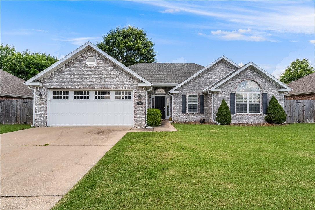 Step into comfort and convenience with this beautifully maintained 3-bedroom, 2-bath home located in a quiet, established neighborhood. Inside, youāll find a light-filled layout with clean lines and thoughtful touches, including crown molding, durable laminate flooring, and a gas-log fireplace that anchors the living space. The kitchen is designed for everyday ease and effortless entertaining, with a layout that flows naturally into the dining and living areas. The primary suite is tucked away for privacy and features a stylish tray ceiling and two oversized walk-in closets. Enjoy outdoor living in the fully fenced backyardāperfect for pets, play, or evening relaxation. Ideally positioned within walking distance of local parks, bike trails, and the Gary Hampton sports complex, and just a short drive to I-49 and the University of Arkansas, this home offers the ideal blend of tranquility and accessibility.