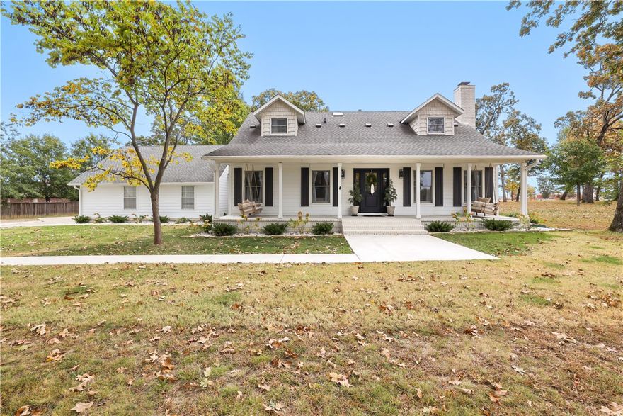 Stunning Remodeled Home in the Heart of Rogers and NWA sitting on 1.95 acres. Discover this beautifully remodeled 3-bedroom, 2.5-bathroom home, offering 2215 sq.ft. of modern elegance on a sprawling 1.95 acre lot in the highly sought-after Pinnacle Hills area. This home is unbeatable convenience- just minutes from the Promenade, Walmart AMP, Top Golf, and various dining options. Step inside to find a completely remodeled interior featuring high-end finishes, & abundant natural light. The spacious living area boasts contemporary fixtures and a seamless flow into the gourmet kitchen. The primary suite is a private retreat, featuring a luxurious spa-like bathroom with a soaking tub, a walk-in shower, and dual vanities. Enjoy the nearly 2 acres of land, providing ample space for outdoor activities, gardening, or even future expansion. The property's prime location ensures you're close to the entertainment, shopping, and dining while still enjoying a spacious lot.