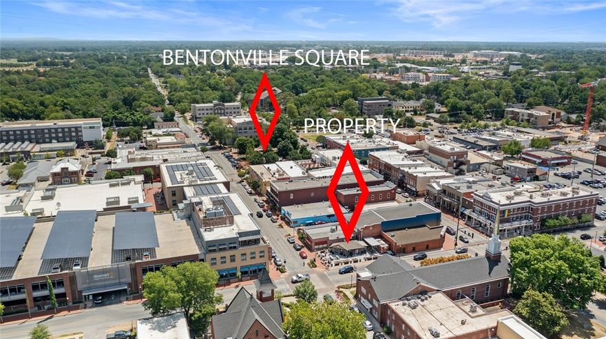 PRIME LOCATION! Investor opportunity! Own a corner lot in the heart of Downtown Bentonville. Located on NW 2nd St. and NW A St. Currently being leased to Bentonville Dive Bar & Buzzards Pizza and Subs. Leases end Jan 2025 and Oct 2023. You do not want to miss this RARE opportunity to own PRIME real estate in this location! Endless possibilities!