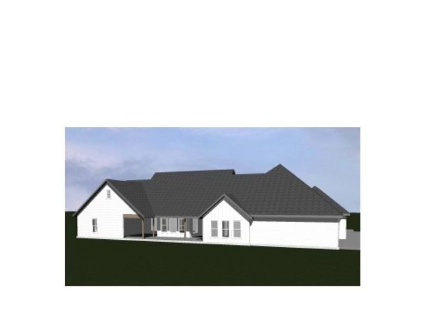 Pending at print. Beautiful 4 BR/3.5 BA home on an acre+ lot. Outside of the city limits but close to schools and all amenities. Large, open kitchen/great room, separate dining, office and utility room. Utility room accessible from owner's suite. Agent owned.