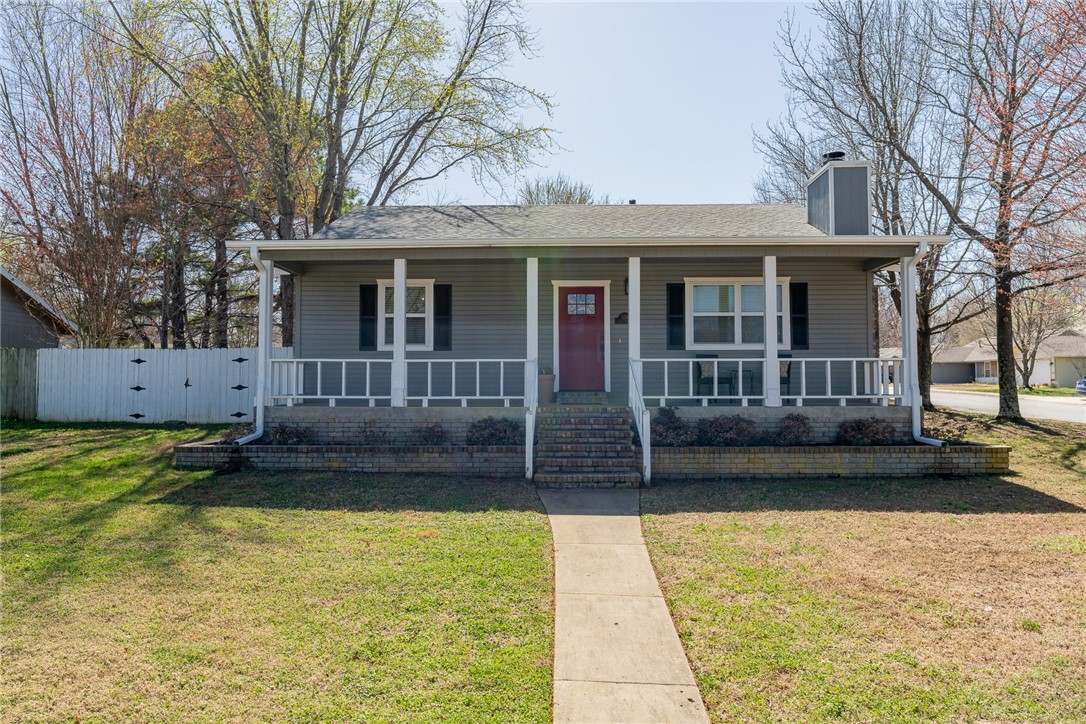 Well kept home on large lot with mature trees. Home has a great floor plan, nice size bedrooms, vaulted ceiling in living area, many windows to let the natural light in. It is walking distance to Boyce Davis Park and has a U of A bus stop near by. Many updates including: new fixtures in master shower, 2021; Ultra quiet dishwasher, 2020; new roof with gutters, 2020: new carpet in 2 bedrooms, 2019; new laminate wood floor in 1 bedroom, 2019; new single-bowl stainless steel kitchen sink, 2018;now serviced by Ozarks Go Fiber Internet. Don't let this great home and location get away from you.