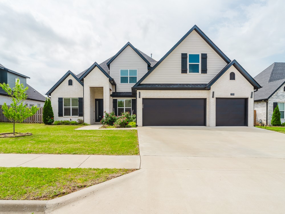 This beautiful 4-bedroom 3 bath home is situated in the Creekside Sub. Beautiful customer interior finishes. The fabulous floor plan will be enjoyed. 2 bedrooms plus office on main level with 2 bedrooms plus media room on 2nd level. Beautiful wood flooring & tile throughout main areas. Pantry, SS
appliance package, large island bar area, quartz countertops. The large primary bedroom/bath has dual vanities, soaking tub and wonderful stand-a-lone shower. Large privacy fenced yard with 3 car garage! Professionally landscaped. HOA amenities included. Appt. only. Tenant placement only.