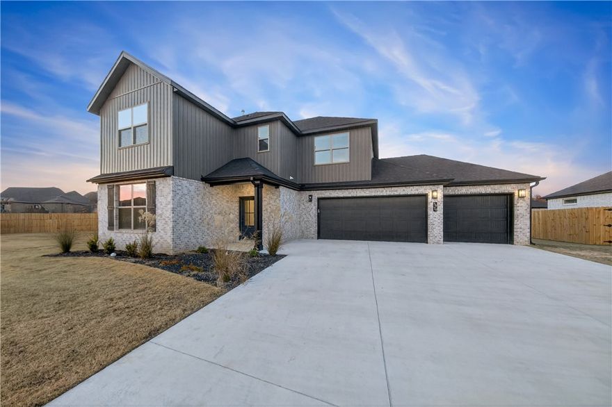 Welcome To Your Next Home. Two Levels Of Pure Fab With A Floor Plan That Refuses To Be Basic. Every Bedroom Comes With Its Own Full Ensuite, Giving Everyone Their Own Space And Zero Reason To Fight Over A Bathroom. Sitting In The Exciting New Spring Creek Farms Community Between Cave Springs, Lowell, And Springdale, This Home Delivers 4 Bedrooms, 4.5 Baths, And A 3 Car Garage Wrapped In A Fresh, Functional Layout. Main Level Living, Kitchen, Dining, And A Sharp Primary Suite Keep Life Easy, While Upstairs Brings Three More Ensuite Bedrooms Ready For Family, Guests, Or Whoever Shows Up Next. A Big Covered Back Patio Sets The Stage For Relaxing Evenings, And Future Neighborhood Amenities Including A Pool And Playground Are On The Way. Loaded Up, Stylish, And Built To Impress.