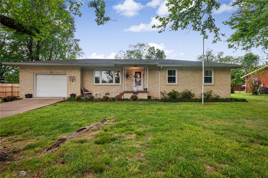 Welcome to this well-maintained 3-bedroom, 2-bathroom home located on a quiet street, offering comfort, functionality, and a peaceful setting. This property features a spacious living area, a practical kitchen with ample cabinet space, and a dining area ideal for everyday living or entertaining.
The home has been well cared for and offers a move-in ready opportunity for its next owner.
Enjoy the outdoor space with a manageable yard, perfect for relaxing or light recreation. Conveniently located with easy access to local amenities, shopping, and schools. This home has had a recent remodel to include remodeled main bathroom with walk-in shower, new hvac, windows interior paint, doors flooring, appliances etc. Property also offers an indoor storm shelter. Located 1 hour from Northwest AR and Branson, MO.