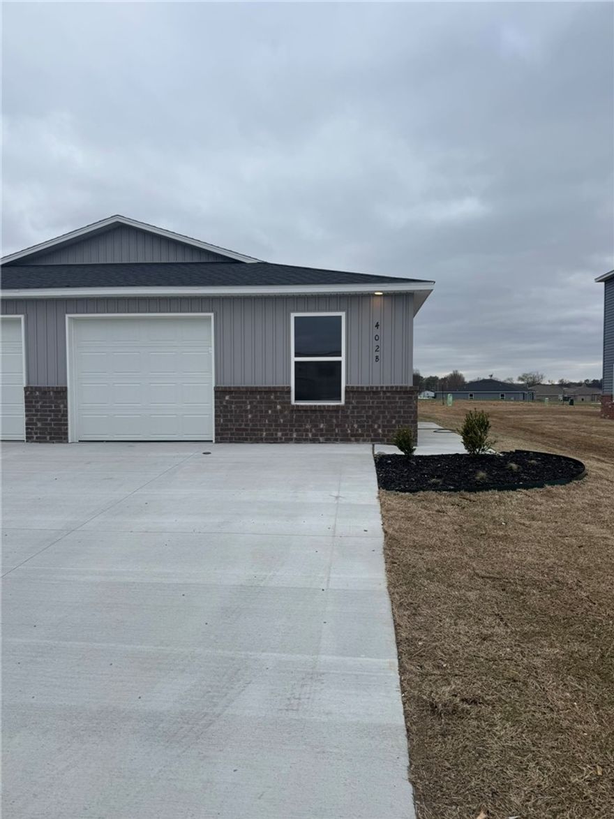 Welcome to The Bromley, a stunning 2-bedroom, 2-bath duplex located in a brand-new, highly desirable neighborhood. This home combines design with comfort, featuring an open-concept living area and spacious kitchen, with beautiful cabinetry, and plenty of counter space to suit all your cooking needs. The master suite offers a private retreat, complete with an en-suite bath for added convenience and relaxation. The second bedroom is generously sized, ideal for guests, a home office, or additional family members. Both bathrooms are elegantly designed with stylish finishes, creating a serene atmosphere throughout. An attached 1-car garage provides both convenience and extra storage space. Set in a brand-new neighborhood, The Bromley offers a peaceful, welcoming environment, perfect for enjoying your next chapter. Schedule your showing today!