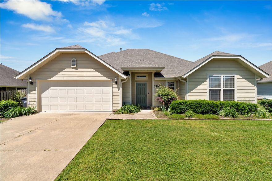 See this inviting craftsman style home in Grand Valley Subdivision.   Built in 2015, it is located within minutes of Charlie & Willie George Park with walking trails, baseball & soccer fields, & a splash pad for summer fun. Your split bedroom plan allows for privacy. and you will love the screened porch overlooking the back yard - a place for peaceful relaxing.  The cook's kitchen offers a pantry, stainless appliances, & elegant granite countertops. The dining room will accommodate your  gathering table for many happy meals. New roof in 2025, new carpet in 2026.