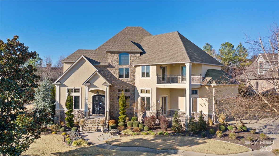 This elite estate on 0.65 acre in prestigious gated Pinnacle Country Club is a Buyer’s dream. 5 bedroom, 5 bathroom home features an open floor plan with wall of windows, custom lighting, soaring ceilings, Brazilian cherry hardwood flooring, crown molding, built-ins, office, and gourmet eat-in kitchen with island and top of the line appliances. Master suite and bath with large shower and bathtub, large closet & dual vanities. Upstairs features 3 bedrooms, 3 bathrooms, 2nd study, media room with kitchenette & game room. Enjoy the private outdoor oasis with covered patio with privacy electric shades, see-through fireplace, built-in grill and bar, gunite pool with waterfall & spa and lush landscaping.
Hardwood floors have been refinished and Buyer can choose stain color of their choice that will be done prior to closing!
