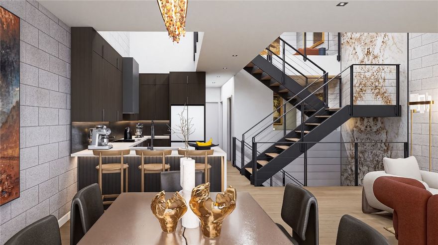 Meet SOFT LIGHT - one of three layouts available in the luxury LIGHTBOX townhome development. SOFT LIGHT is your serene escape in the heart of downtown Bentonville. This home is named for its breathtaking architectural feature: a soaring clerestory that pours soft, natural light from the top floor down through the entire living space. The result? A warm, radiant glow that transforms the everyday into something extraordinary. Thoughtfully designed with expansive open living areas, refined finishes, and architectural elements that elevate function into art. The kitchen boasts a 25-foot ceiling that raise into the clerestory. Whether you're hosting or unwinding, every inch of SOFT LIGHT is designed to inspire calm and connection. Nestled just steps from 8th Street Market and Walmart’s new campus enjoy access to everything downtown. As with the name, light is the most important component of LIGHTBOX and HUFFT Architects have designed every square inch around how light plays. Reserve SOFT LIGHT today, only 2 available.