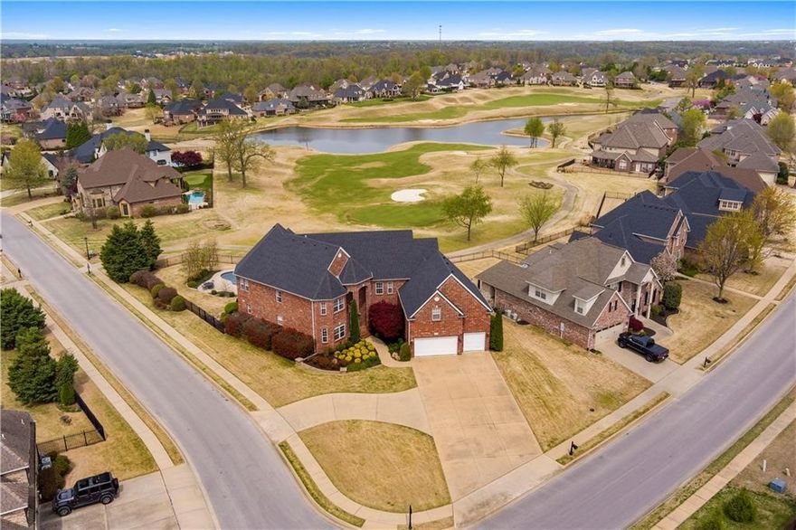 Spectacular views of the 4th green from this golf front, corner lot in Shadow Valley! This home has it all! You will love the grand entry and open feel of the floor plan. Multiple places to office from home, and/or accommodate virtual learning. Complete Kitchen remodel in 2017 with an enormous island and spacious walk-in pantry. 6 large bedrooms with the Owners suite on the main level with a 2 room closet. The storage is everywhere you turn. This home has a new roof from 2020. You will enjoy entertaining while you sip your favorite beverage and take in the beautiful golf course while relaxing in your Gunite salt water pool built by Luther Stem pools with custom winter cover. Golf Membership included. Intercom system, security system, laundry chute all part of the many amenities this home has to offer. This is a unique find in any market!