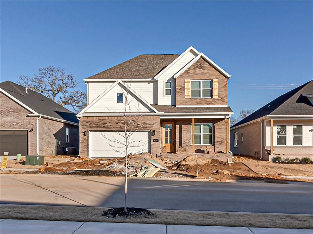 Beautiful two story Aurora home! Harper A plan! Open living floor plan with spacious and bright living room with gas fireplace. Open kitchen features quartz counters, gas stove top with separate electric oven with air fryer and microwave, and large pantry. Once bedroom with full bathroom and full bathroom on first floor. The second level features a spacious primary bedroom with gorgeous bathroom with walk-in shower and soaker tub, huge walk in closet that connects to the utility room. Two of the 4 bedrooms are connected with a Jack and Jill bathroom, each with a private vanity. Two patios round off this fabulous property.