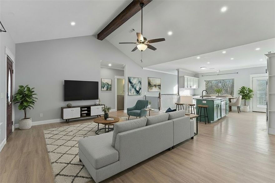 What a find! Dont miss out on this well-priced 4br/3ba (2660sqft) beauty with a 3-car garage! This charming 2021 house features offers the perfect layout... including a huge downstairs media 2nd living room w/ walkout basement, split floorpan, huge walk-in closet, granite countertops, ample storage, and amazing natural light throughout! Sit out on your back deck with both privacy and a serene view. And all this wonderfully located near Pea Ridge, Rogers Sams Club, and just a short hop to all things Bentonville!