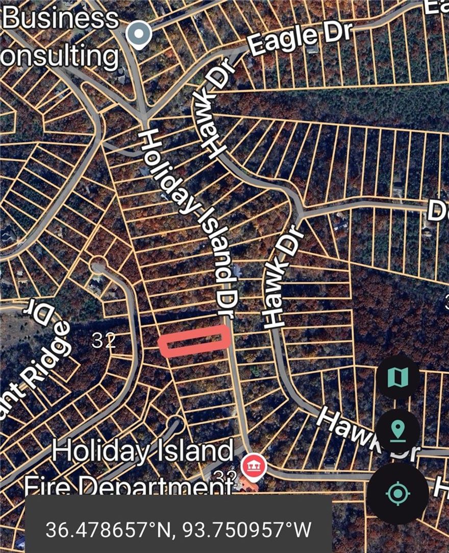 Check out this prime lot in Holiday Island!  This lot is 0.63 acres with water, electricity and sewer right at the street, so it's ready for your dream home.  Perfectly located near the golf course and amenities, plus stunning views.  Holiday Island perks include a marina, rec center and more with shops and restaurants nearby.  Just 15 minutes to Eureka Springs and 45 minutes to Rogers and Branson. Also, near the fire department to help with lower insurance rates.  Priced to sell!  Start planning your ideal getaway home now!