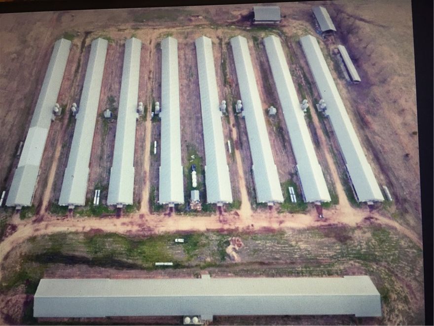 Tyson Noel - 9 house poultry farm *****There aren't a lot of large farms available - this is a great opportunity - (8) 43x530's (2004) & (1) 55x600 (2012), 3 litter shed(s), incinerator, doublewide with additional outbuildings for storage. Land (30.51 ac mol) for livestock or a hay field. The farm sits on Highway (accessible from the highway or the county road). The poultry houses have been well maintained, no known updates, recent quad heaters placed in the houses. Premium pay package with Tyson Noel contract (7 yr) in place. Well and rural water, the seller is owner/operator (no farmhand(s)), ph system is brand new, new well pumps installed, 2 gas chlorine system, wood truss with a gross income of over $500k annually!!! A doublewide with 3 BR/2 BA for your family! Why wait?  Book a showing today!&#xD;&#xA;* Equipment is not included, but can be negotiated. **********APPOINTMENT ONLY - BIO-SECURITY MEASURES IN PLACE AT ALL TIMES *************