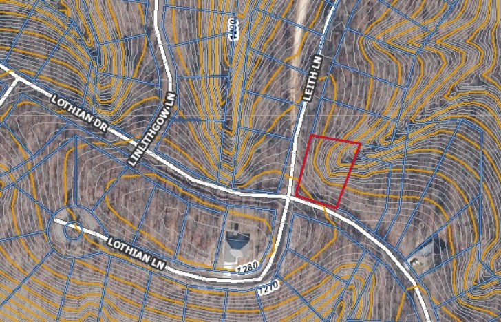 Corner lot with lots of road frontage.