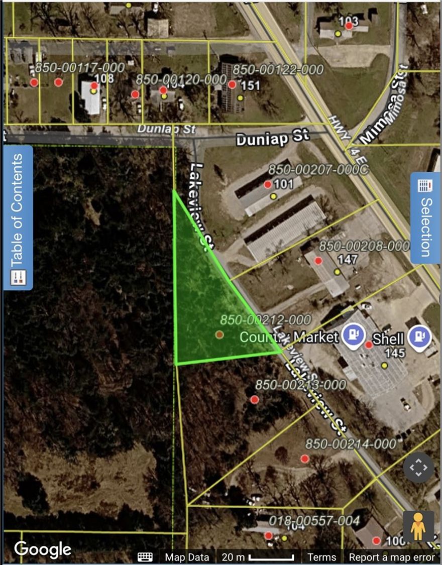 If you are looking for a place to build that perfect lake cabin, look no further. This .39 acre lot sits on a paved road, is just up the back hill from Karen's Country Market and the Lead Hill Car wash. With just some select clearing you can have some beautiful large trees in your yard. There is an 800 SF minimum build restriction.