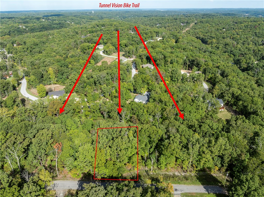 Gentle sloping, easy-to-build .28 acre lot offering flexibility for a new home build. The property backs up to the Tunnel Vision Mountain Bike Trail, providing a beautiful natural backdrop and easy access to mountain bike paradise. This lot also offers an easy connection to some of Bella Vista’s best amenities, just 2.7 miles from Bella Vista Lake and the Razorback Greenway Trail System, ideal for outdoor enthusiasts. Enjoy other nearby attractions including the BV Recreation Center, Kingswood and Berksdale golf courses, and water fun at Lake Windsor...all just minutes away. Noteworthy, easy access to Hwy 71B & I-49, so you’re just a short drive to Bentonville & all NW Arkansas surrounding areas.