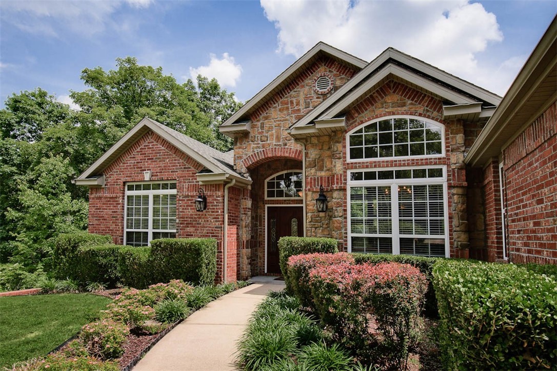 Immaculate custom-built home with stunning features and details on quiet cul-de-sac. 2story home w/ 2 master suites, 2 living areas, 2 gas log fireplaces, and each with its own access, and massive decks. Beautiful, wooded view. Completely furnished media room w/home theater, reclining seats, refrigerator, projector, surround sound & wet bar, (appliances, furnishings & equipment convey). Cathedral ceilings & dramatic crown molding throughout. Two Dual Fuel HVAC systems. New downstairs system in 2023, new hot water heater, new drainage and gutters. Billard Room w/Peter Vitalie Pool Table (5th BR). ADT security system, 500 gal in ground Propane Tank. Lots of custom cabinetry throughout, granite and hardwood flooring, extra storage, walk in pantry, on sewer and near Metfield country club, golfing, lakes and bike trails. So much space in this exceptional quality home w/high end details and amenities throughout. Professionally landscaped with irrigation system. Gun safe conveys as well as lots of furnishings&appliances.
