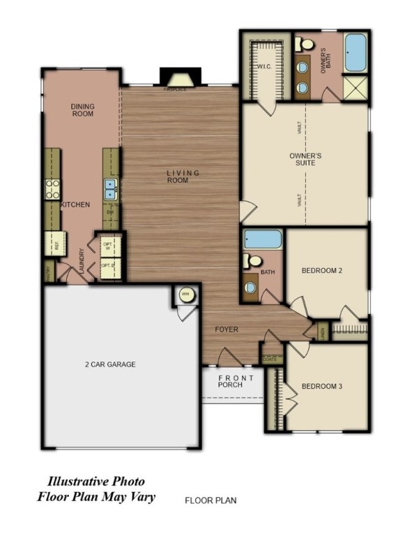 Just breaking ground on this beautiful 3 bed, 2 bath home which boasts, LVP Wood flooring, granite counter tops, upgraded Stainless steel appliances, low e windows, and covered back porch. Limited one year warranty is also included. Stock Photos Waycross Plan actual house features and specs may vary.