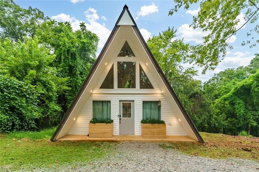 Charming Fully Renovated & Fully Furnished A-Frame – Perfect Airbnb or Cozy Getaway! Discover this beautifully renovated 1 bed, 1 bath A-frame retreat that combines modern style with rustic charm. Nestled in a peaceful setting, this unique home features a bright, open layout with soaring ceilings, updated kitchen and bath, new flooring, fixtures, and stylish finishes throughout. Enjoy relaxing mornings on the deck or cozy evenings under the vaulted ceiling. With its character, charm, and turnkey appeal, this home makes an ideal short-term rental or weekend escape. Don’t miss this rare opportunity!