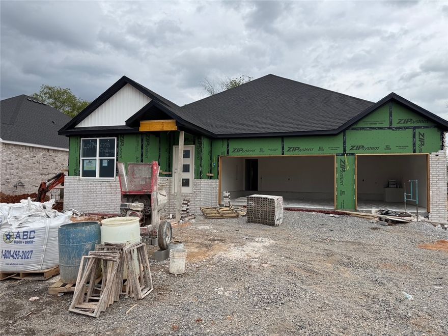 Experience the Baxter Plan at Walnut Grove.
Act quickly — select interior finishes may still be available for buyer customization. 
This thoughtfully designed single-level home offers four bedrooms, two baths, and a spacious three-car garage, delivering refined living with both comfort and sophistication.
Inside, you’ll find an expansive open-concept layout highlighted by soaring vaulted ceilings with elegant beam detailing and a striking gas log fireplace. The gourmet kitchen features custom soft-close cabinetry, a gas range with a fully vented hood, built-in microwave, and walk-in pantry — blending beauty and function seamlessly.
The primary suite serves as a private retreat, complete with a spacious walk-in shower and dual vanity offering abundant storage.
Outdoors, the covered back deck is equipped with gas and internet connections, creating the perfect setting for elevated entertaining and effortless relaxation.
Blinds, gutters, and wood privacy fence included.