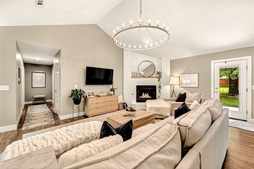 Thoughtfully updated and full of charm, this West Fayetteville gem offers comfort and convenience.

Tucked away on a quiet street, this home is a peaceful retreat just 8 minutes from the University of Arkansas, 4 minutes to I-49, and close to local favorites like The Catfish Hole, Walk-On’s, JJ’s Grill, and Sassy’s Roadhouse. Everyday essentials, including the Walmart Neighborhood Market, are just around the corner.

Inside, enjoy a warm, inviting living area with vaulted ceilings and a brick fireplace, perfect for cozy mornings or entertaining. The remodeled kitchen flows into the dining space, creating a functional layout at the heart of the home.

Out back, the .27-acre lot features a beautifully landscaped yard with a patio, fire pit, and space to gather, garden, or relax.

The home is tastefully furnished, and much of the furniture is available for purchase—making it an easy, turnkey move-in.