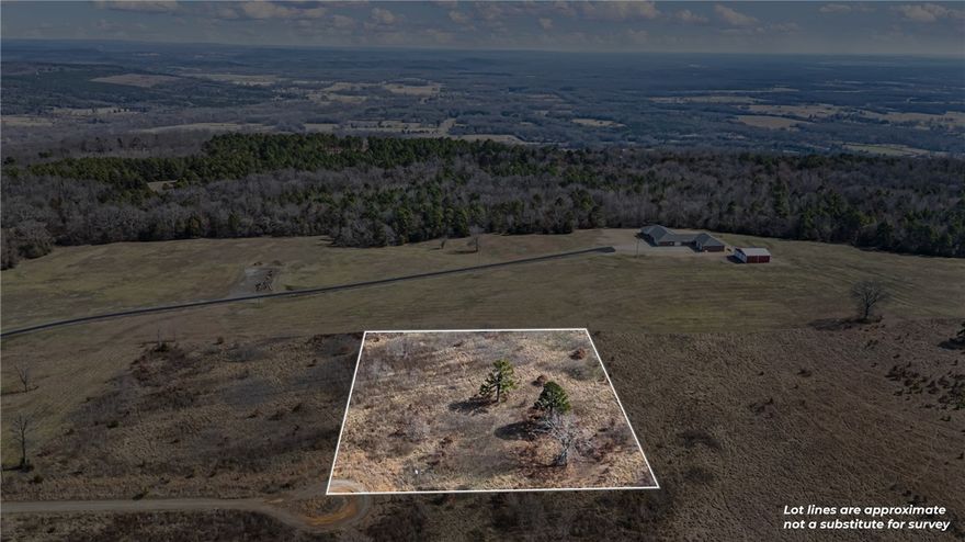 Hunter Acres Subdivision – 2.05 Acres ±
Approximately 2.05 acres located in the Hunter Acres Subdivision. Situated at the end of a dead-end street, this property offers privacy along with panoramic views of the surrounding area. Located in the Atkins School District and within the Atkins Fire District. Water is available at the street. An excellent opportunity to build in a quiet, established subdivision with protective covenants in place.