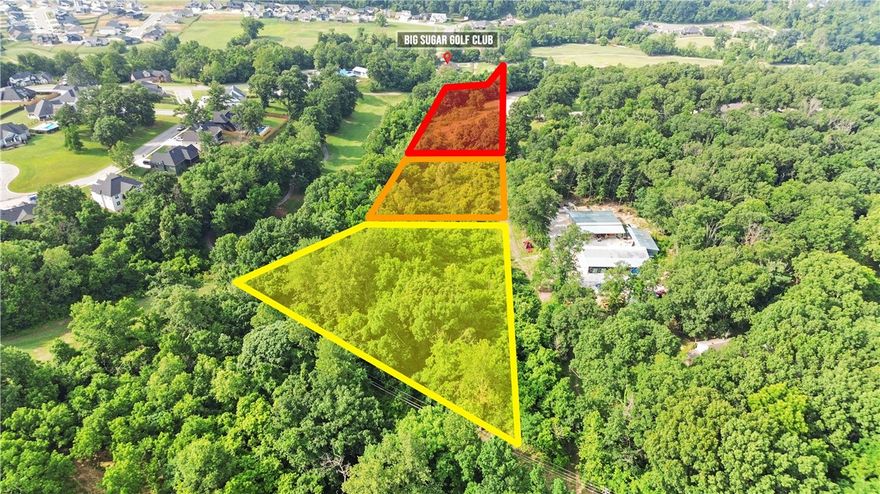 +/- 5 acres of prime land in the rapidly growing community of Pea Ridge, AR, zoned RE Residential Estate and R-1 Low Density Residential. This scenic property is located across from Sugar Creek Estates and overlooks Hole 18 of the Big Sugar Golf Course, offering beautiful fairway views. With sewer and water available at the street and electric and gas nearby, the property is well equipped for development. Ideally located near the Big Sugar Clubhouse, it's also approx. 2.5 miles from the Walmart Neighborhood Market, 4 miles from Pea Ridge High School, and approx. 9 miles from Walmart's new world HQ - making it a strategic and attractive location for residential investment or development.