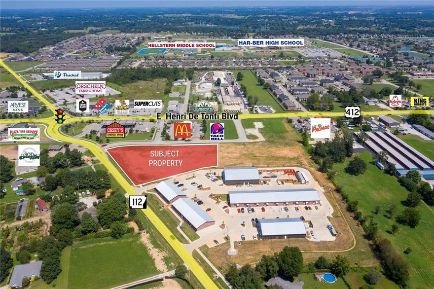 Land ready for development in one of the fastest growing areas in all of Arkansas.  Adjacent to one of Casey's and McDonald's top grossing stores in Arkansas.