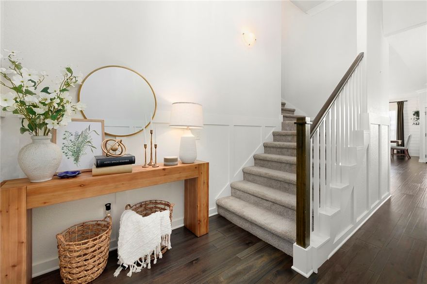 Located in Diamond Estates in Centerton, this well-maintained 2019-built home sits on a corner lot just steps from the neighborhood clubhouse—close enough for kids to walk and enjoy the amenities. Conveniently located near top-rated schools, medical facilities, Downtown Bentonville, and Walmart’s Home Office.
Offering approximately 2,550 sq ft, this 4-bedroom, 3-bath home features a private primary suite on the main level with direct access to the utility room, plus a secondary bedroom ideal for guests or an office. Upstairs includes two bedrooms and a spacious bonus room.
The open-concept living area flows into a spacious kitchen perfect for entertaining. Engineered wood floors, wood beams, a gas fireplace, and a covered back patio add warmth and charm. Complete with a 3-car side-load garage and walkable access to nearby schools, this move-in ready home offers comfort and convenience in one of Centerton’s most desirable neighborhoods.