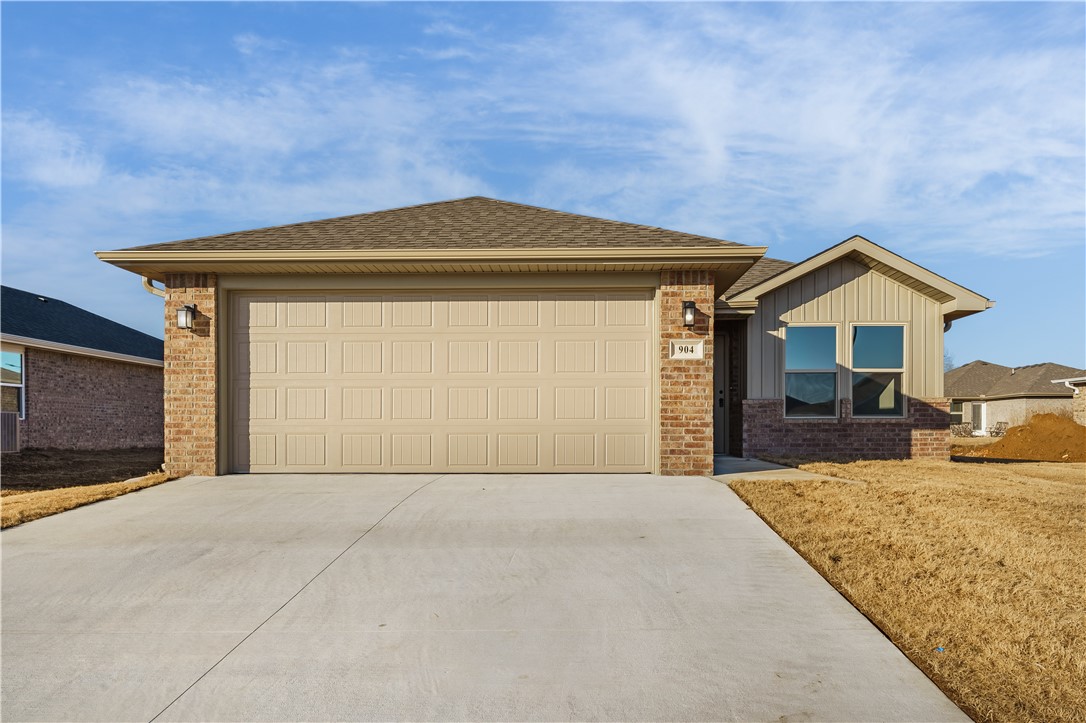 This hybrid plan offers the luxury of a brick exterior, with the affordability
of cottage finishes inside. Gather around the spacious kitchen island with
friends and family, and enjoy the privacy of a secluded primary suite with
a sizable walk-in closet. This 3 bedroom, 2 bathroom plan with modern
finishes is the definition of affordable luxury. Taxes subject to change based on new construction.