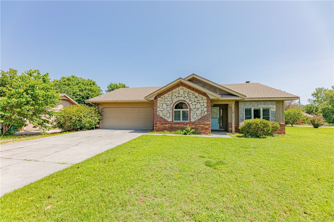 Nice one level home on a flat corner lot. Nice 3 BR home with split floor plan. Open living area with wood burning fireplace. 12x10 sunroom is not included in the square footage. Nice kitchen with dining nook.
Refrigerator, washer and dryer convey. The roof is only a couple of years old. Sellers are out of state. No repairs will be done, however buyer may inspect.