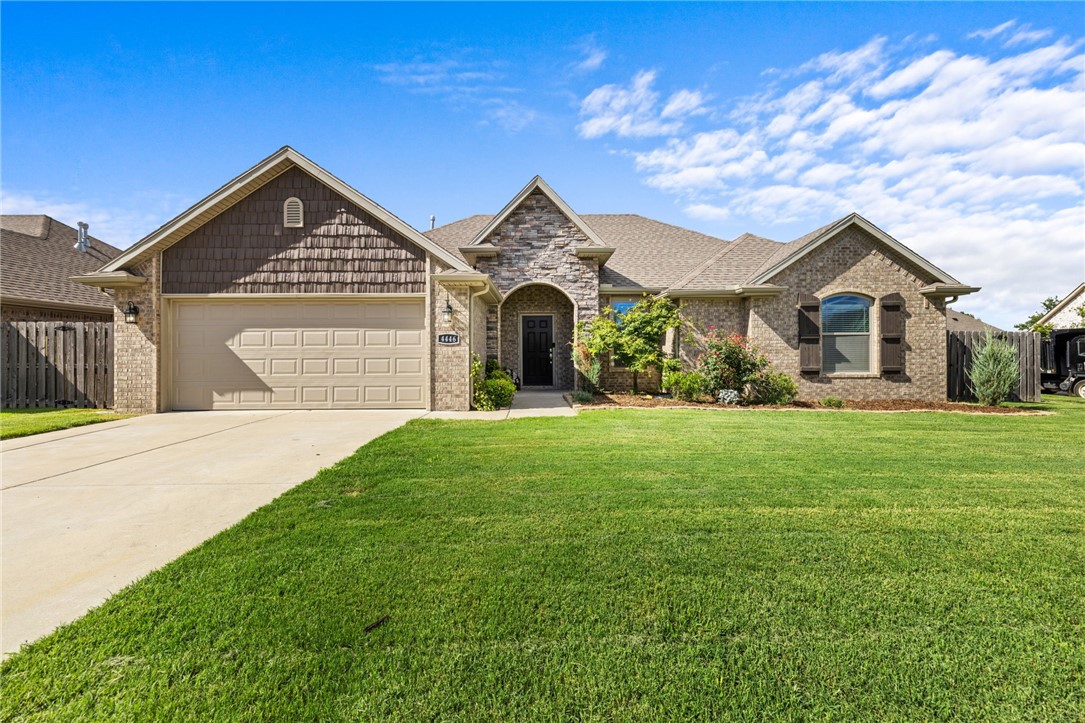 WELCOME HOME! This well-maintained home sits on a large corner lot in the highly desirable Sloanbrooke subdivision. Conveniently located minutes away from schools, shopping, bike trails, U of A bus stop, and dining. Step inside to an inviting and spacious open floor planĀ perfect for entertaining the whole family and friends! The master boasts tons of upgrades including hardwood floor, tray ceilings, tile shower, and his and her walk in closets. Additional bedrooms on opposite side of the house provide ample space for kids or guests with easy access to a full bathroom.Ā Enjoy your morning coffee and watch the sunrise on the covered patio from the comfort of your fenced-in backyard! Schedule your showing today!