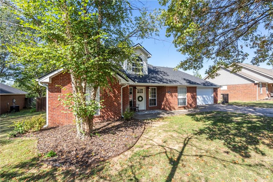 Welcome home! This all-brick 4-bedroom home is perfect for all and offers plenty of space with a bonus room upstairs. The 4th bedroom at the front of the house can easily double as a home office or dining room. You’ll love the light and bright feel throughout, with fresh new luxury vinyl plank flooring in the living areas with new carpet in the bedrooms and fresh paint in the living and kitchen areas. The brand-new roof adds peace of mind, and the tree-lined backyard includes a great storage or hobby building for all your extras. Located in a well-established neighborhood filled with mature trees, this home is close to schools, the aquatic center, and nearby walking trails. Move-in ready and full of warmth, it’s a wonderful place to make lasting memories!