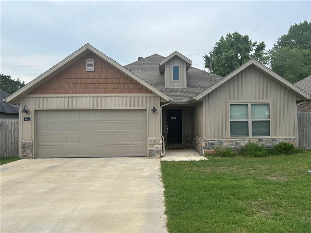 This stunning newer construction home is a spacious ranch-style property with three bedrooms and two bathrooms. Designed with a modern and elegant touch, it offers an open floor plan that maximizes the flow of natural light and creates a welcoming atmosphere throughout. The kitchen is a standout feature of the house, boasting granite countertops that provide both style and durability. The sleek subway tile backsplash adds a touch of sophistication and serves as a beautiful backdrop for culinary adventures. The house also showcases wood look tile flooring, which combines the timeless appeal of wood with the easy maintenance of tile. This flooring choice adds warmth and character to the living spaces while offering the practicality of a hard surface.