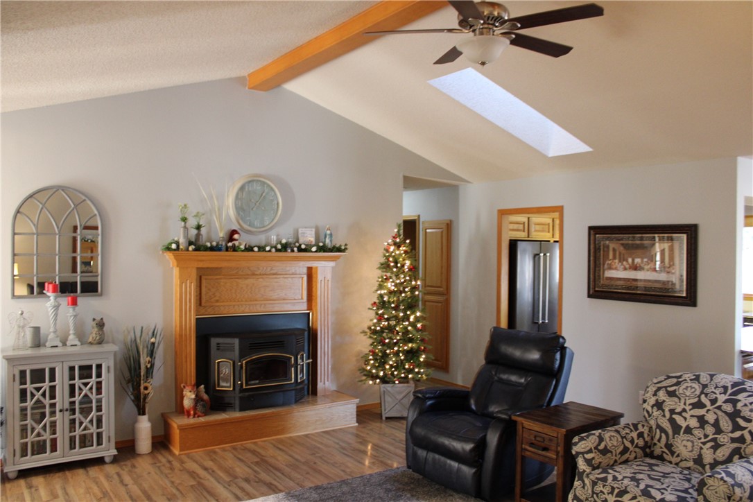 Vaulted ceiling in living room is adjacent to the dining room and kitchen and is great for entertaining and welcoming guests. Lots of natural light in this home with skylights in the living room. Spacious master suite. The third bedroom has a floor to ceiling window which works great as a home office! Bonus room downstairs. Many recent updates include granite counter tops, tile shower, and paint. Plus newer roof and Trane HVAC system. Thermostat is a digital touchscreen control that is easy to program. This large corner lot has a backyard that is slightly sloped with a wood privacy fence; great for dogs! Back deck has a welcoming pergola that provides a relaxing setting. More pictures to come over the weekend!