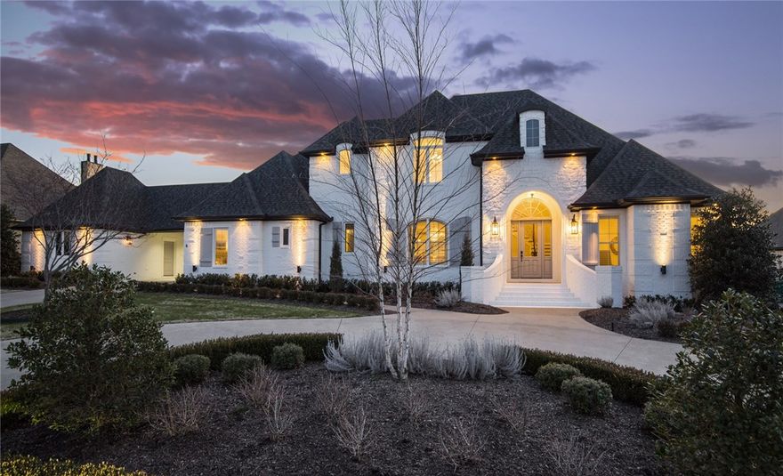 Sprawling Stunning Estate in Pinnacle that will capture your every wish! Contemporary home with traditional features that surpass the standard for style and design. This exquisite home "WOW's" on the first impression with the freshly painted exterior and new roof with detached 3rd garage and breezeway and circular drive to the main entrance. Entering the home the anticipation continues to build as the home unfolds with expansive windows capturing natural daylight and views of the brand new modern pool in the backyard. Breathtaking kitchen with marble countertops and upgraded appliances. Master Suite is truly breathtaking with laundry in master closet. En suite bedrooms throughout the home with a guest suite on the main level. This home is stunning but also inviting and welcoming.