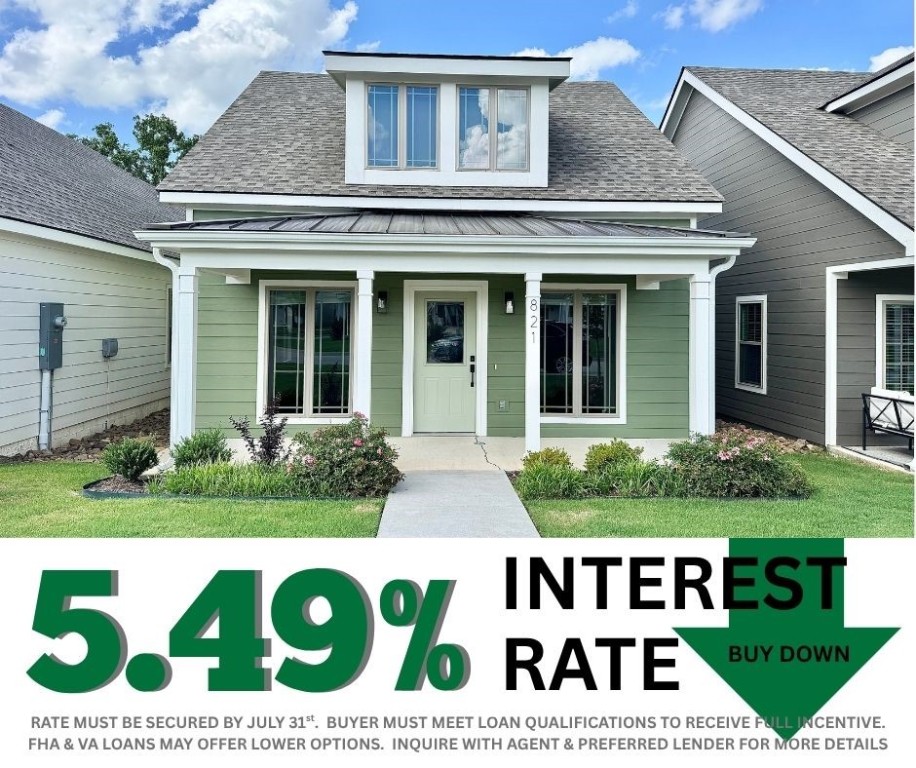 5.49% INTEREST RATE/BUY DOWN! Unbeatable location near Crystal Bridges Museum, the Alice Walton School of Medicine, Downtown Bentonville & Walmartās new campus. Enjoy a vibrant community with top-tier amenities, including a clubhouse, pool, pickleball court, dog park, yard maintenance & access to the countries top premier mountain biking trails. Faulkner floor plan boasts LVP flooring, crown molding, blinds, ample storage & quality throughout. The living room & dining area offer a seamless open floor plan, perfect for entertaining, with abundant natural light & smooth flow into the chefās kitchen. Chefās kitchen features 3cm granite countertops, Frigidaire stainless steel appliances, refrigerator, a pantry, tons of storage & abundant natural light. Spacious primary suite includes a perfect ensuite bathroom with walk-in tile shower, double sinks, & large walk-in closet. Patio perfect for entertaining! Oversized garage with ample storage. Staged home at 915 Heights.